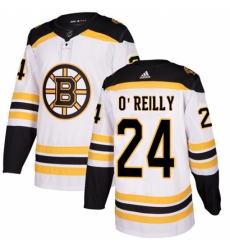 Women's Adidas Boston Bruins #24 Terry O'Reilly Authentic White Away NHL Jersey