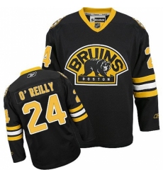 Women's Reebok Boston Bruins #24 Terry O'Reilly Authentic Black Third NHL Jersey