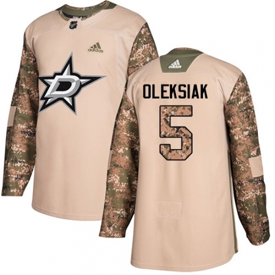 Youth Adidas Dallas Stars #5 Jamie Oleksiak Authentic Camo Veterans Day Practice NHL Jersey Youth Adidas Dallas Stars #5 Jamie Oleksiak Authentic Camo Veterans Day Practice NHL Jersey