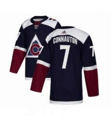 Youth Colorado Avalanche #7 Kevin Connauton Authentic Navy Blue Alternate Hockey Jersey