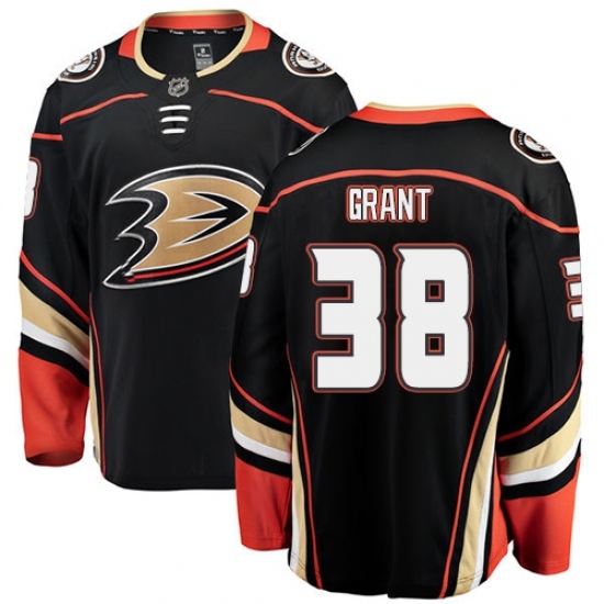 Youth Anaheim Ducks #38 Derek Grant Fanatics Branded Black Home Breakaway NHL Jersey Youth Anaheim Ducks #38 Derek Grant Fanatics Branded Black Home Breakaway NHL Jersey