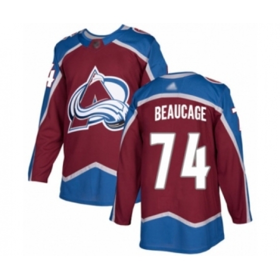 Youth Colorado Avalanche #74 Alex Beaucage Authentic Burgundy Red Home Hockey Jersey Youth Colorado Avalanche #74 Alex Beaucage Authentic Burgundy Red Home Hockey Jersey