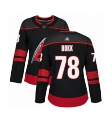 Women's Carolina Hurricanes #78 Dominik Bokk Authentic Black Alternate Hockey Jersey