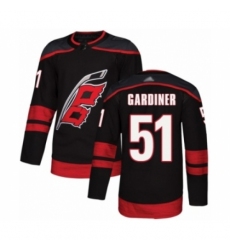 Youth Carolina Hurricanes #51 Jake Gardiner Authentic Black Alternate Hockey Jersey