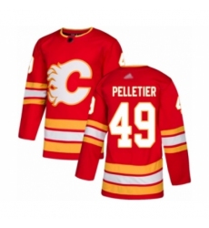 Youth Calgary Flames #49 Jakob Pelletier Authentic Red Alternate Hockey Jersey