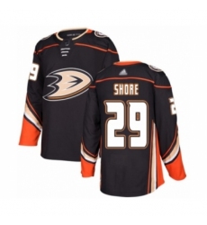 Men's Anaheim Ducks #29 Devin Shore Authentic Black Home Hockey Jersey