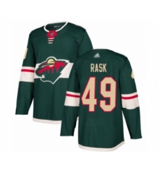 Men's Minnesota Wild #49 Victor Rask Authentic Green Home Hockey Jersey