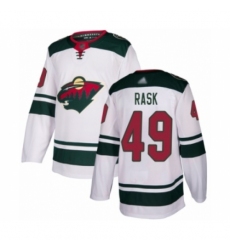 Youth Minnesota Wild #49 Victor Rask Authentic White Away Hockey Jersey