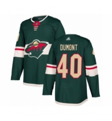 Youth Minnesota Wild #40 Gabriel Dumont Authentic Green Home Hockey Jersey