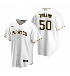 Men's Nike Pittsburgh Pirates #50 Jameson Taillon White Home Stitched Baseball Jersey