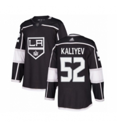 Men's Los Angeles Kings #52 Arthur Kaliyev Premier Black Home Hockey Jersey