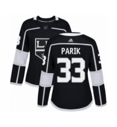Women's Los Angeles Kings #33 Lukas Parik Authentic Black Home Hockey Jersey
