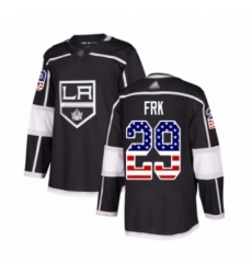 Youth Los Angeles Kings #29 Martin Frk Authentic Black USA Flag Fashion Hockey Jersey