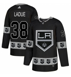 Men's Adidas Los Angeles Kings #38 Paul LaDue Authentic Black Team Logo Fashion NHL Jersey Men's Adidas Los Angeles Kings #38 Paul LaDue Authentic Black Team Logo Fashion NHL Jersey