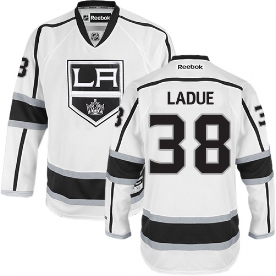 Women's Reebok Los Angeles Kings #38 Paul LaDue Authentic White Away NHL Jersey Women's Reebok Los Angeles Kings #38 Paul LaDue Authentic White Away NHL Jersey