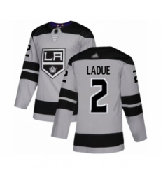 Youth Los Angeles Kings #2 Paul LaDue Authentic Gray Alternate Hockey Jersey