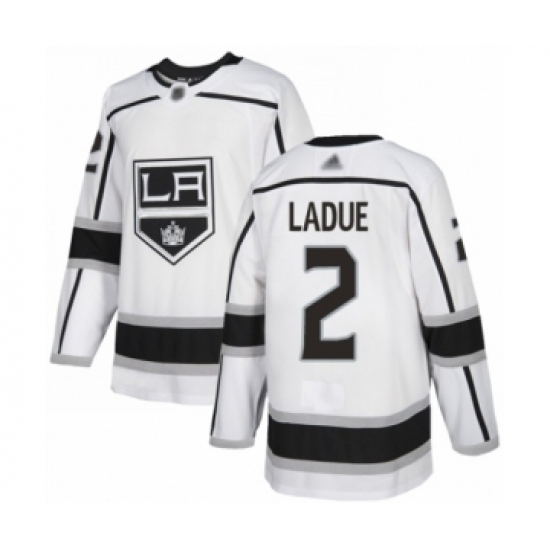 Youth Los Angeles Kings #2 Paul LaDue Authentic White Away Hockey Jersey Youth Los Angeles Kings #2 Paul LaDue Authentic White Away Hockey Jersey