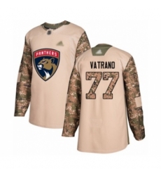 Youth Florida Panthers #77 Frank Vatrano Authentic Camo Veterans Day Practice Hockey Jersey Youth Florida Panthers #77 Frank Vatrano Authentic Camo Veterans Day Practice Hockey Jersey
