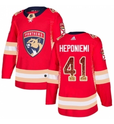 Men's Adidas Florida Panthers #41 Aleksi Heponiemi Authentic Red Drift Fashion NHL Jersey