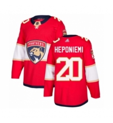 Men's Florida Panthers #20 Aleksi Heponiemi Authentic Red Home Hockey Jersey