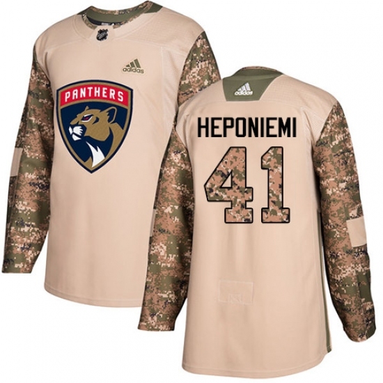 Youth Adidas Florida Panthers #41 Aleksi Heponiemi Authentic Camo Veterans Day Practice NHL Jersey Youth Adidas Florida Panthers #41 Aleksi Heponiemi Authentic Camo Veterans Day Practice NHL Jersey