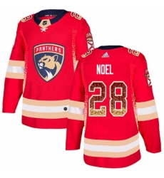 Men's Adidas Florida Panthers #28 Serron Noel Authentic Red Drift Fashion NHL Jersey
