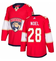 Men's Adidas Florida Panthers #28 Serron Noel Authentic Red Home NHL Jersey