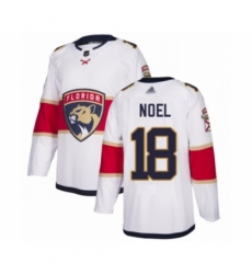 Youth Florida Panthers #18 Serron Noel Authentic White Away Hockey Jersey