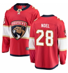 Youth Florida Panthers #28 Serron Noel Authentic Red Home Fanatics Branded Breakaway NHL Jersey