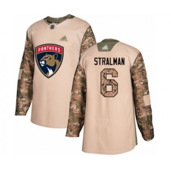 Men's Florida Panthers #6 Anton Stralman Authentic Camo Veterans Day Practice Hockey Jersey Men's Florida Panthers #6 Anton Stralman Authentic Camo Veterans Day Practice Hockey Jersey