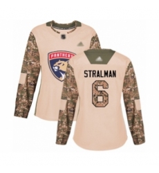 Women's Florida Panthers #6 Anton Stralman Authentic Camo Veterans Day Practice Hockey Jersey Women's Florida Panthers #6 Anton Stralman Authentic Camo Veterans Day Practice Hockey Jersey