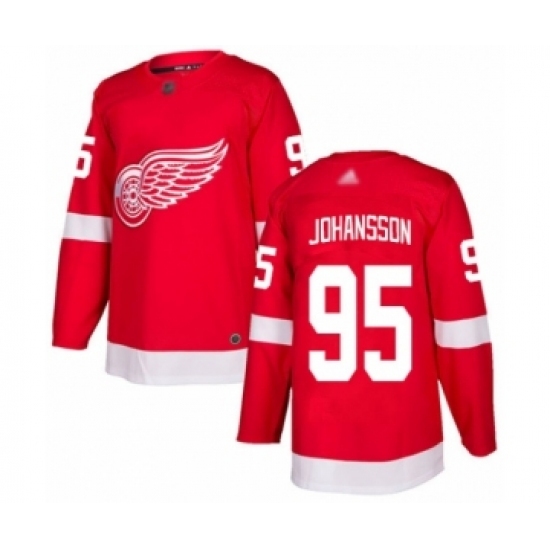Youth Detroit Red Wings #95 Albert Johansson Authentic Red Home Hockey Jersey Youth Detroit Red Wings #95 Albert Johansson Authentic Red Home Hockey Jersey