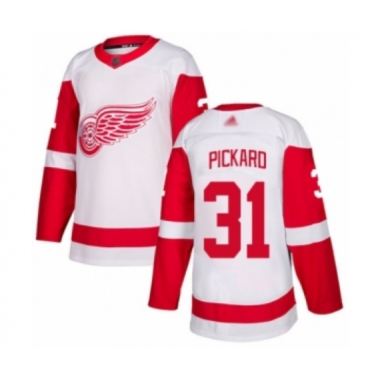 Youth Detroit Red Wings #31 Calvin Pickard Authentic White Away Hockey Jersey Youth Detroit Red Wings #31 Calvin Pickard Authentic White Away Hockey Jersey