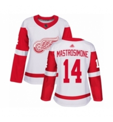 Women's Detroit Red Wings #14 Robert Mastrosimone Authentic White Away Hockey Jersey Women's Detroit Red Wings #14 Robert Mastrosimone Authentic White Away Hockey Jersey