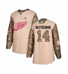 Youth Detroit Red Wings #14 Robert Mastrosimone Authentic Camo Veterans Day Practice Hockey Jersey Youth Detroit Red Wings #14 Robert Mastrosimone Authentic Camo Veterans Day Practice Hockey Jersey