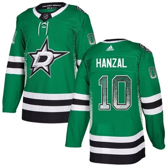 Men's Adidas Dallas Stars #10 Martin Hanzal Authentic Green Drift Fashion NHL Jersey Men's Adidas Dallas Stars #10 Martin Hanzal Authentic Green Drift Fashion NHL Jersey