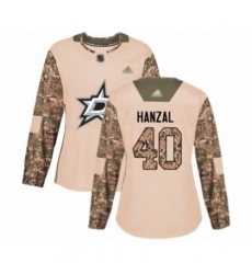 Women's Dallas Stars #40 Martin Hanzal Authentic Camo Veterans Day Practice Hockey Jersey Women's Dallas Stars #40 Martin Hanzal Authentic Camo Veterans Day Practice Hockey Jersey