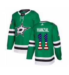 Youth Adidas Dallas Stars #11 Martin Hanzal Authentic Green USA Flag Fashion NHL Jersey Youth Adidas Dallas Stars #11 Martin Hanzal Authentic Green USA Flag Fashion NHL Jersey