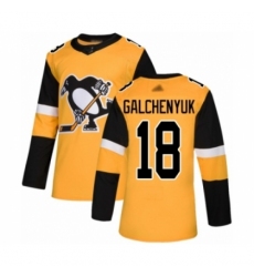 Youth Pittsburgh Penguins #18 Alex Galchenyuk Authentic Gold Alternate Hockey Jersey