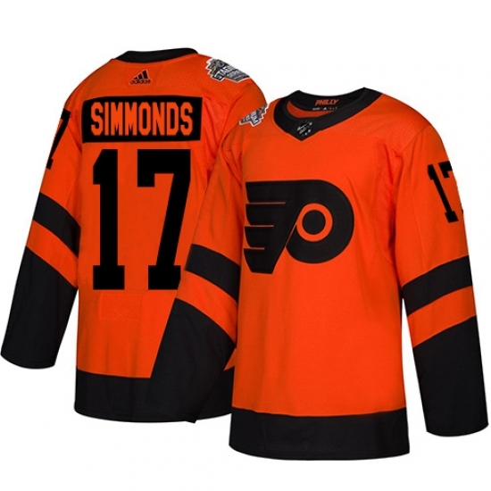 Youth Adidas Philadelphia Flyers #17 Wayne Simmonds Orange Authentic 2019 Stadium Series Stitched NHL Jersey Youth Adidas Philadelphia Flyers #17 Wayne Simmonds Orange Authentic 2019 Stadium Series Stitched NHL Jersey