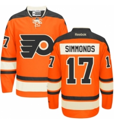 Youth Reebok Philadelphia Flyers #17 Wayne Simmonds Premier Orange New Third NHL Jersey