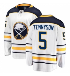 Youth Buffalo Sabres #5 Matt Tennyson Fanatics Branded White Away Breakaway NHL Jersey