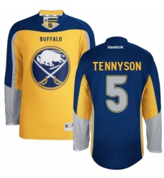 Youth Reebok Buffalo Sabres #5 Matt Tennyson Authentic Gold Third NHL Jersey