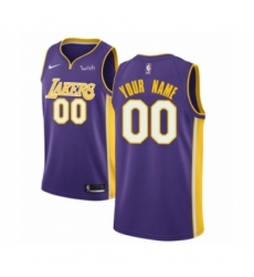 Men's Los Angeles Lakers Customized Authentic Purple Basketball Jersey - Icon Edition