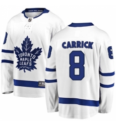 Youth Toronto Maple Leafs #8 Connor Carrick Fanatics Branded White Away Breakaway NHL Jersey