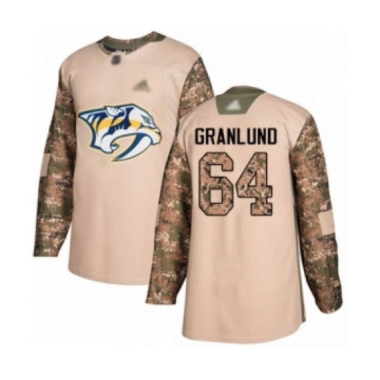 Youth Nashville Predators #64 Mikael Granlund Authentic Camo Veterans Day Practice Hockey Jersey Youth Nashville Predators #64 Mikael Granlund Authentic Camo Veterans Day Practice Hockey Jersey