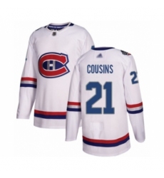 Men's Montreal Canadiens #21 Nick Cousins Authentic White 2017 100 Classic Hockey Jersey Men's Montreal Canadiens #21 Nick Cousins Authentic White 2017 100 Classic Hockey Jersey