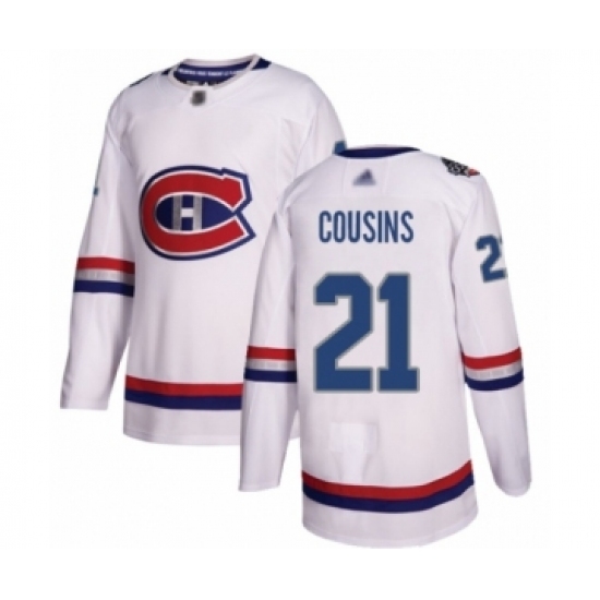 Men's Montreal Canadiens #21 Nick Cousins Authentic White 2017 100 Classic Hockey Jersey Men's Montreal Canadiens #21 Nick Cousins Authentic White 2017 100 Classic Hockey Jersey