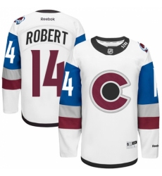 Men's Reebok Colorado Avalanche #14 Rene Robert Authentic White 2016 Stadium Series NHL Jersey