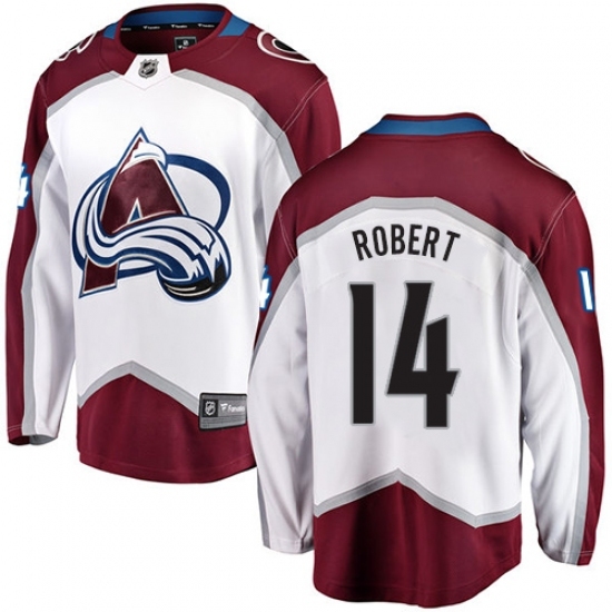 Youth Colorado Avalanche #14 Rene Robert Fanatics Branded White Away Breakaway NHL Jersey Youth Colorado Avalanche #14 Rene Robert Fanatics Branded White Away Breakaway NHL Jersey